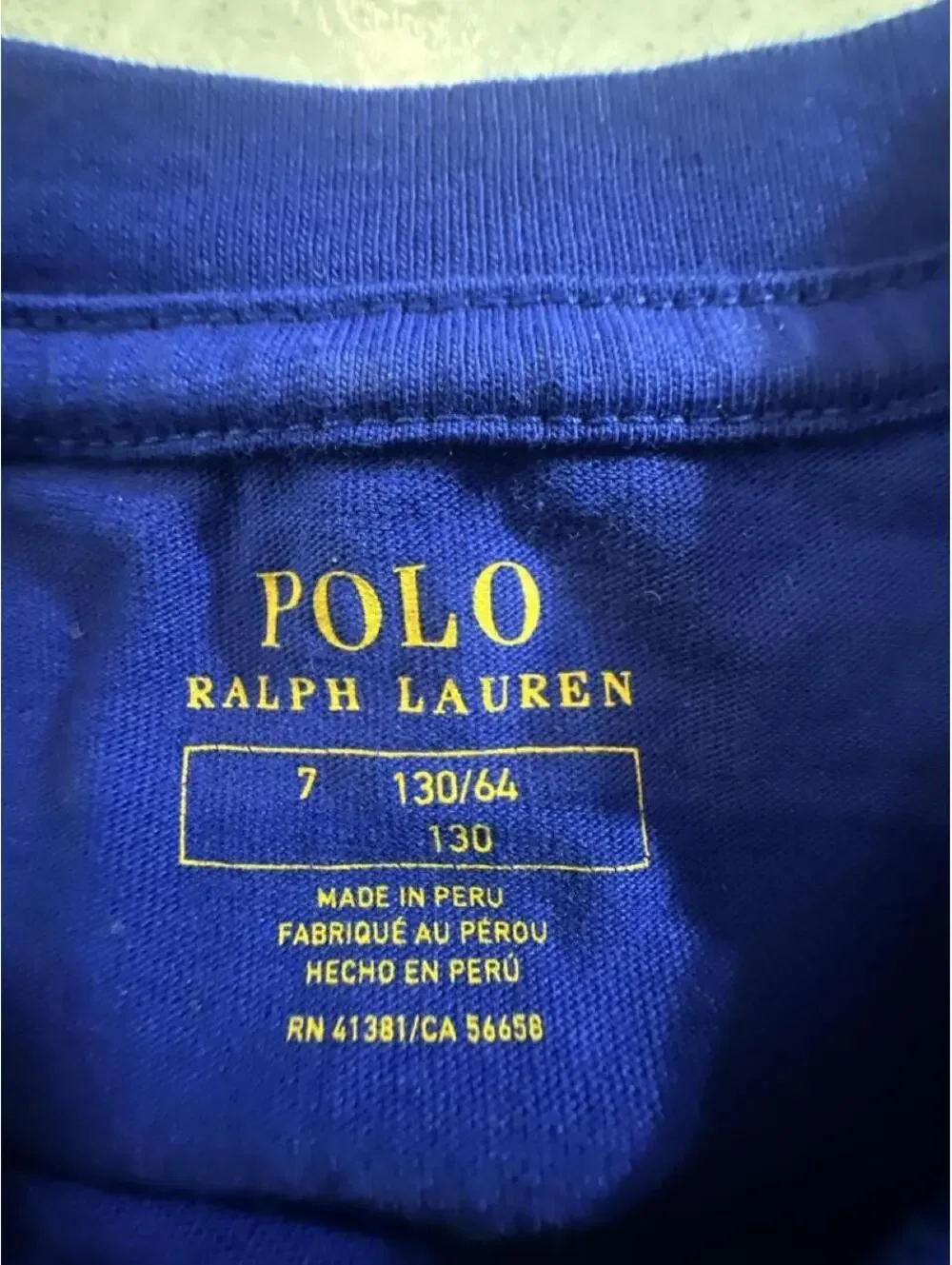 Polo Ralph Lauren Kid's Blue and Navy Tshirt